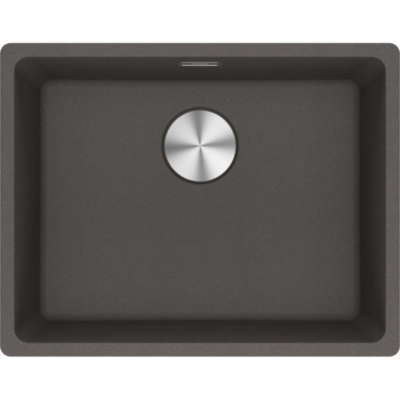 Po stalviršiu montuojama granitinė plautuvė Franke Maris, MRG 110-52, Slate Grey, rankinis ventilis