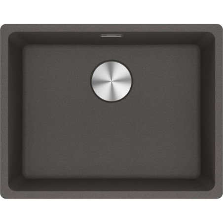 Po stalviršiu montuojama granitinė plautuvė Franke Maris, MRG 110-52, Slate Grey, rankinis ventilis