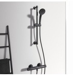 Termostatinis dušo maišytuvas Ideal Standard, Ceratherm T25 Silk Black juoda matinė