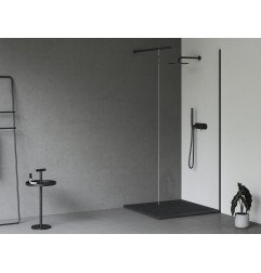 Lietas dušo padėklas Ravak Slate Pro, 80x80 matinės juodos