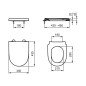 Dangtis WC Ideal Standard i.life O, Soft Close