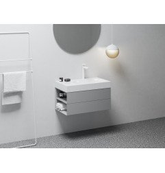 Praustuvas Ravak Lite 80/60 K/D, kairinis, su skyle maišytuvui, be perpylimo