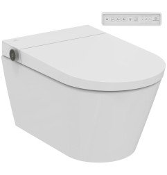 WC išmanus pakabinamas Ideal Standard i.Life E, su bide funkcija, su soft-close dangčiu, baltas