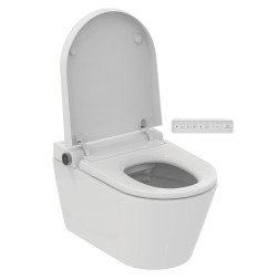 WC išmanus pakabinamas Ideal Standard i.Life E, su bide funkcija, su soft-close dangčiu, baltas