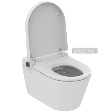 WC išmanus pakabinamas Ideal Standard i.Life E, su bide funkcija, su soft-close dangčiu, baltas