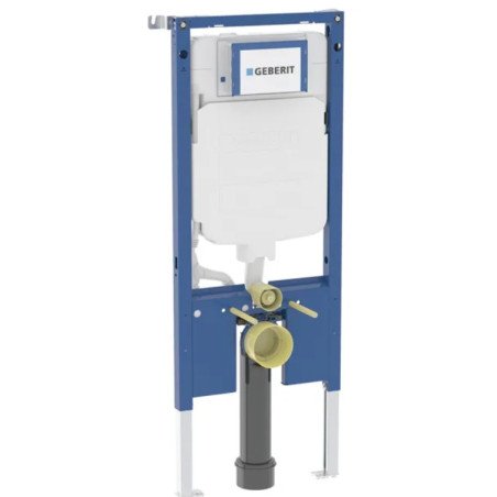 WC rėmas Geberit, Duofix pakabinamam WC puodui, 114 cm, su Sigma potinkiniu bakeliu 8 cm