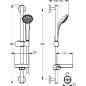 Dušo stovas Ideal Standard IdealRain, S1 600 mm, galvutė 80 mm