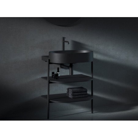 Spintelė po praustuvu Ravak CS Yard, 60 cm, matinė juoda
