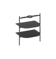 Spintelė po praustuvu Ravak CS Yard, 60 cm, matinė juoda