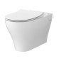 Pastatomas WC CERSANIT ZEN 010/020, su šoniu bakeliu ir soft-close dangčiu