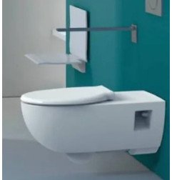 WC pakabinamas Geberit (žmonėms su spec. poreikiais), SELNOVA su dangčiu COMFORT