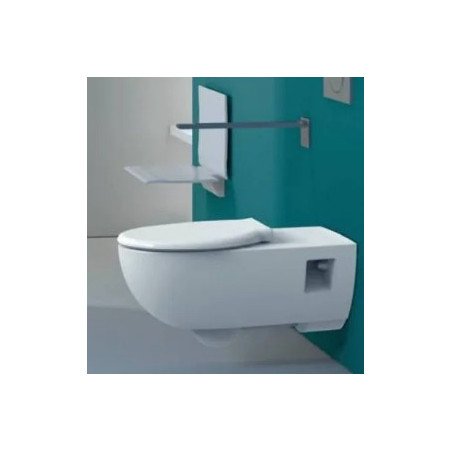 WC pakabinamas Geberit (žmonėms su spec. poreikiais), SELNOVA su dangčiu COMFORT