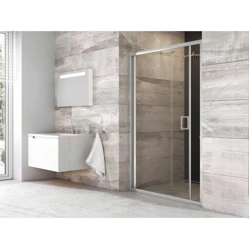 Sulenkiamos dušo durys Ravak Blix, BLDZ2-70 bright alu+Transparent