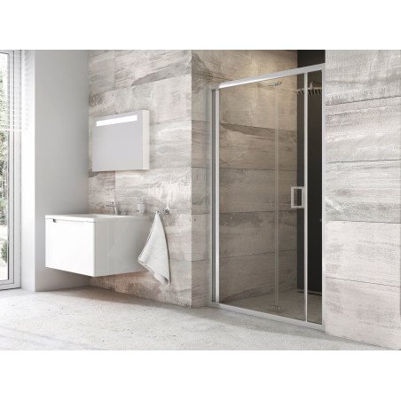 Sulenkiamos dušo durys Ravak Blix, BLDZ2-70 bright alu+Transparent
