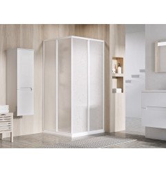 Stačiakampės dušo kabinos sienelė Ravak Supernova, SRV2-75 195 S, balta+plastikas Pearl