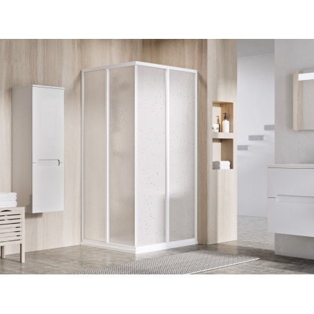 Stačiakampės dušo kabinos sienelė Ravak Supernova, SRV2-75 195 S, balta+plastikas Pearl