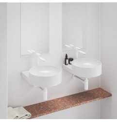 Butelinis praustuvo sifonas Ravak, baltas matinis