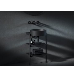 Spintelė po praustuvu Ravak CS Yard, 40 cm, matinė juoda