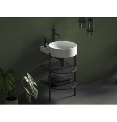 Spintelė po praustuvu Ravak CS Yard, 40 cm, matinė juoda