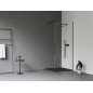 Dušo kabina Ravak Walk-In Wall, 80x80-120 Walk-In Wall Set 80, juoda+stiklas Transparent