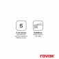 Potinkinis dušo komplektas Ravak Flat, FL 090.01CR chromas, su R-Box