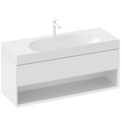 Praustuvas Ravak Lite 120/80 S, su skyle maišytuvui, be perpylimo