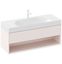 Praustuvas Ravak Lite 120/80 S, su skyle maišytuvui, be perpylimo
