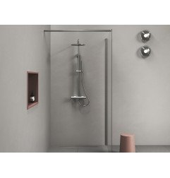 Stacionari dušo sistema Ravak Spring su termostatiniu maišytuvu, SG 091.00CR, chromas