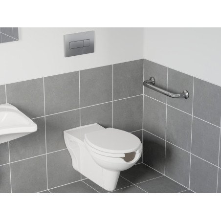 Pakabinamas WC Ravak Safe RimOff, pailgintas, baltas su Soft-Close dangčiu
