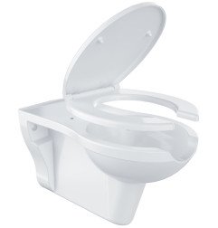 Pakabinamas WC Ravak Safe RimOff, pailgintas, baltas su Soft-Close dangčiu