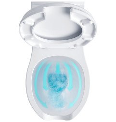 Pakabinamas WC Ravak Safe RimOff, pailgintas, baltas su Soft-Close dangčiu