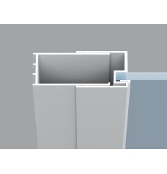 Kvadratinė dušo kabina Ravak Blix II NBLRV2, 90x90, matinė balta+stiklas Transparent