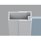 Kvadratinė dušo kabina Ravak Blix II NBLRV2, 90x90, matinė balta+stiklas Transparent
