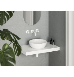 Praustuvas Ravak Uni 40 B Slim, baltas matinis