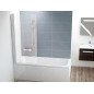 Vonios sienelė Ravak Chrome, CVS1 80 K, blizgi+stiklas Transparent