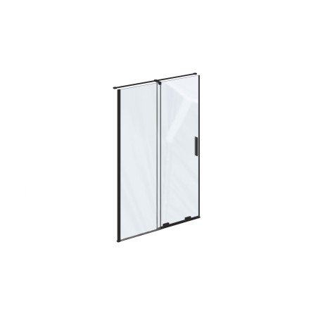 Stumdomos dušo durys Ravak Roll, RODP2 110, juodas+stiklas Transparent