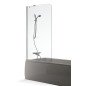 Stacionari vonios sienelė Brasta Glass Mija, 80x150 cm, skaidrus stiklas, chromas Stacionari vonios sienelė Brasta Glass Mija, 80x150 cm, skaidrus stiklas, chromas