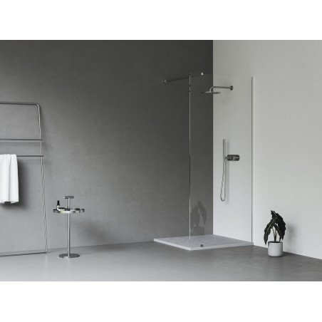 Dušo kabina Ravak Walk-In Wall, 100x80-120 Walk-In Wall Set 100, chromas+stiklas Transparent