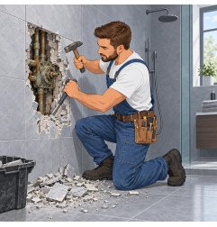 Potinkinės dušo sistemos keitimas