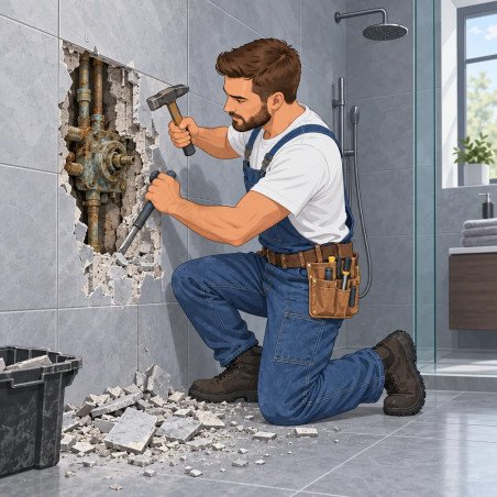 Potinkinės dušo sistemos keitimas