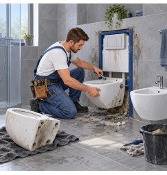Pakabinamo WC ir bidė keitimas