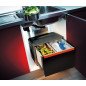 Šiukšliadėžė FRANKE, Cube 50, automatinis atidarymas, 14 l + 2x8 l