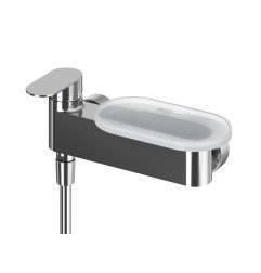Lentynėlė maišytuvui Ravak Chrome II, permatoma balta
