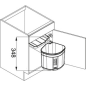Šiukšliadėžė FRANKE, Sorter, Mini 17,5 l.