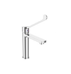 Praustuvo maišytuvas Ravak Safe, aukštis 230 mm, prailginta rankenėle, be dugno vožtuvo, chromas