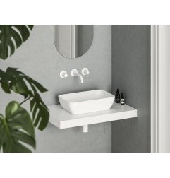 Praustuvas Ravak Uni 50 R Slim, baltas matinis