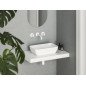 Praustuvas Ravak Uni 50 R Slim, baltas matinis