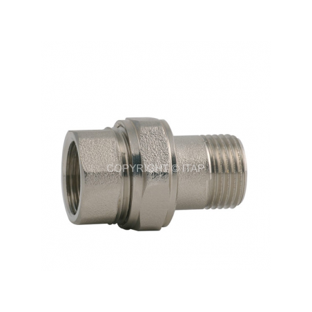 Žalvarinis chromuotas išardomas sujungimas, d , 3/4'', tiesus 1