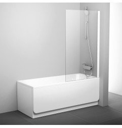 Stacionari vonios sienelė Ravak Pivot, PVS1 80 balta+stiklas Transparent 1