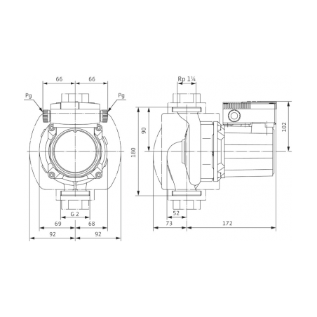 Cirkuliacinis siurblys Wilo TOP-Z, 30/10 DM RG